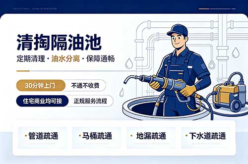 穆棱清掏隔油池